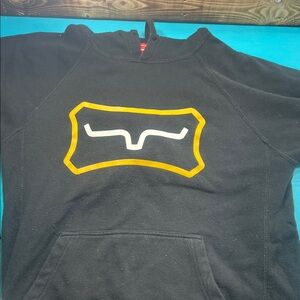 Kimes Ranch Black Hoodie with Yellow and White Logo
